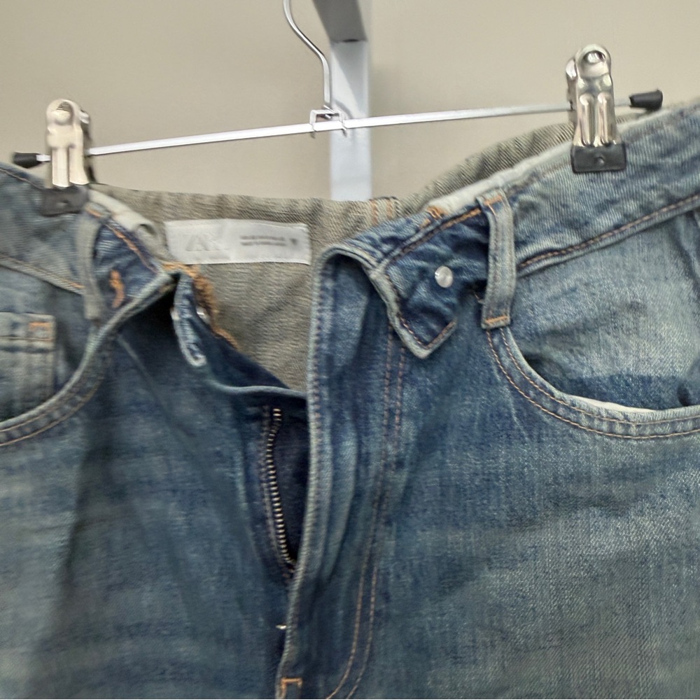 ZARA MENS Blue Denim Jeans SIZE 32 - Picture 5 of 5